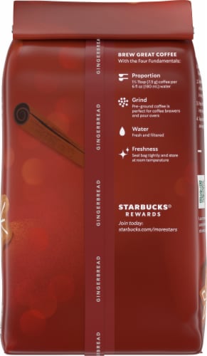 Starbucks® Gingerbread Ground Coffee Perspective: back