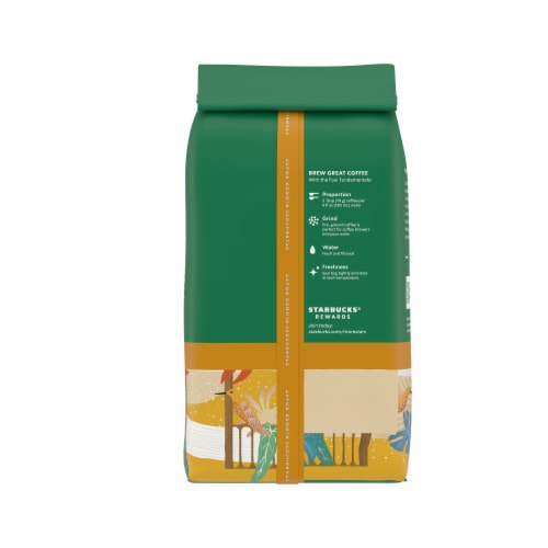 Starbucks® Blonde Roast Decaf Veranda Blend® Ground Coffee Perspective: back