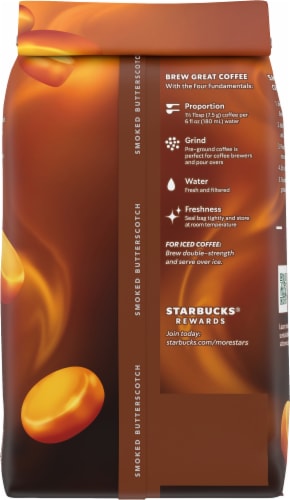 Starbucks® Smoked Butterscotch Ground Coffee Perspective: back