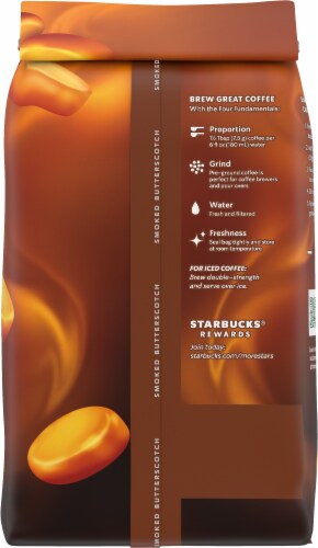 Starbucks® Smoked Butterscotch Ground Coffee Perspective: back