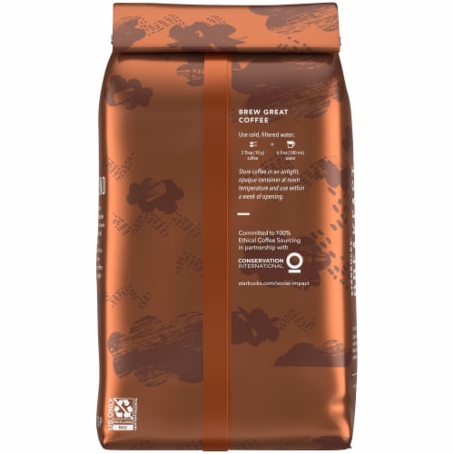 Starbucks® Breakfast Blend Medium Roast Ground Coffee Perspective: back