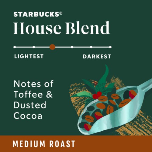 Starbucks® House Blend Medium Roast K-Cup Coffee Pods Perspective: back