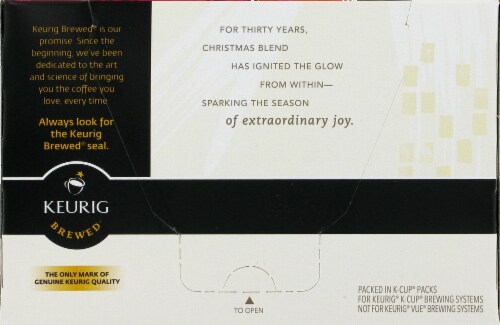 Starbucks Christmas Blend Coffee Pods Perspective: back