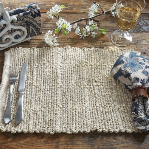 Park Designs Origins Placemat Set - Sand Perspective: back