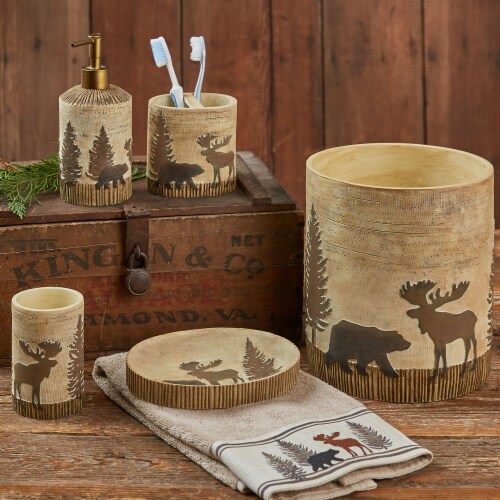 Park Designs Black Forest Soap Dish Perspective: back