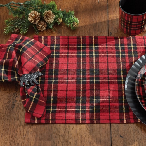 Park Designs Sportsman Plaid Table Runner - 54''L Perspective: back