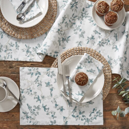 Split P Abstract Floral Brie Print Placemat - Set of 4 Perspective: back