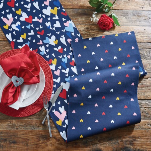 Split P Scattered With Love Table Runner 15  x 72 Perspective: back