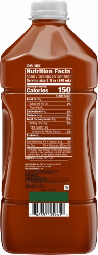 Evolution Fresh® Cold-Pressed Organic Apple Juice Perspective: back