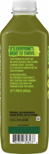 Evolution Fresh® Organic Super Fruit Greens Cold-Pressed Juice Blend Perspective: back