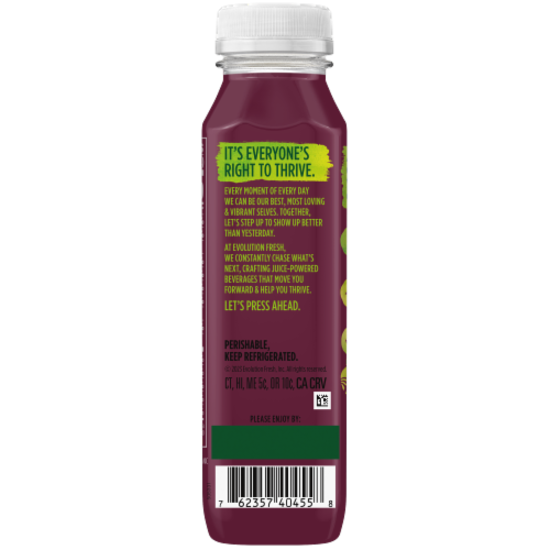 Evolution Fresh Organic Super Berry Energy Drink Perspective: back
