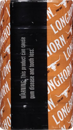 Longhorn® Natural Fine Cut Moist Snuff Tobacco Perspective: back