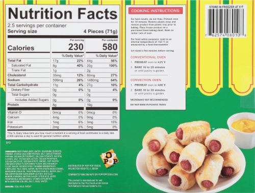 Nathan's Famous® Beef Franks in Puff Pastry Perspective: back