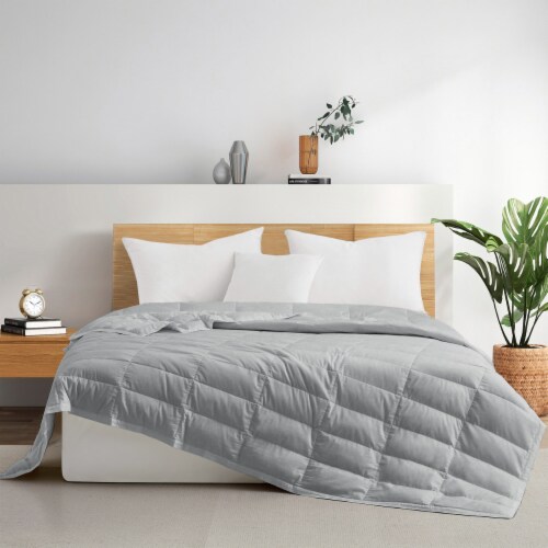Hotel Luxury Summer Blanket Tencel Lyocell Lightweight Cooling Down Blanket Dark Gray King king Kroger
