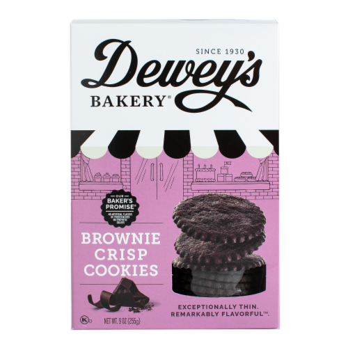 Dewey's Bakery Brownie Crisp Cookies Perspective: back