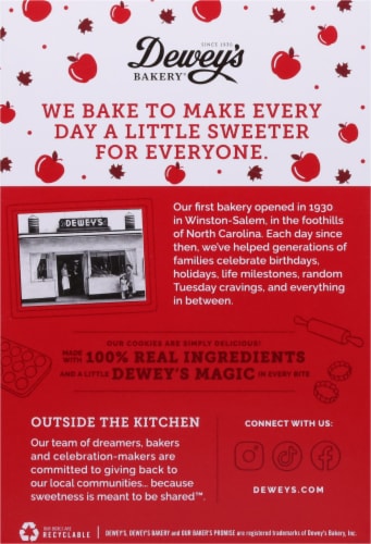 Dewey's Bakery® Apple Cider Cookies Perspective: back