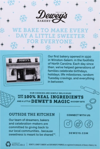 Dewey's Bakery® Hot Cocoa Cookie Thins Perspective: back