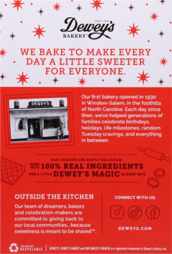 Dewey's Bakery® Gingerbread Cookie Thins Perspective: back