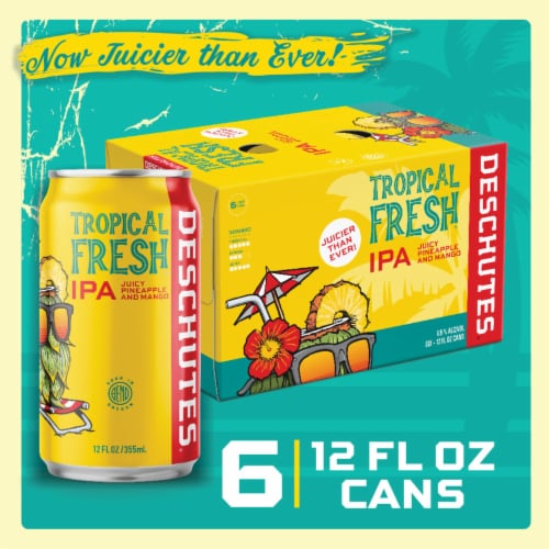Deschutes Brewery® Tropical Fresh IPA Craft Beer Perspective: back
