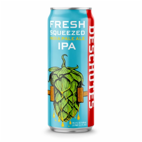 Deschutes Brewery® Fresh Squeezed IPA Craft Beer Single Can Perspective: back