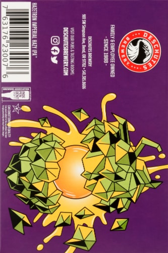 Deschutes Brewery® Imperial Hazy IPA Beer Perspective: back