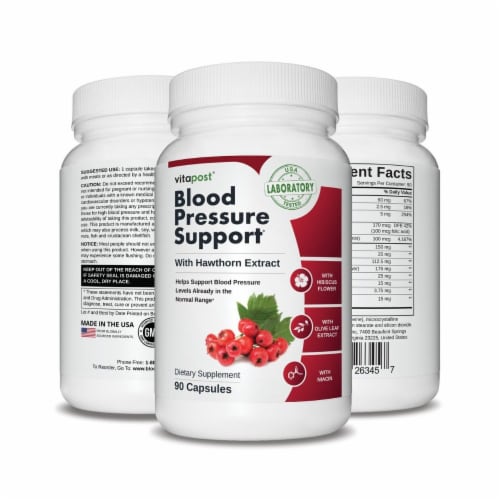 Vitapost Blood Pressure Support Heart Health Supplement 90 Capsules 90 Capsules Fry s Food Stores