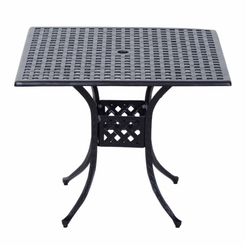 Outsunny cast aluminum outlet outdoor dining table