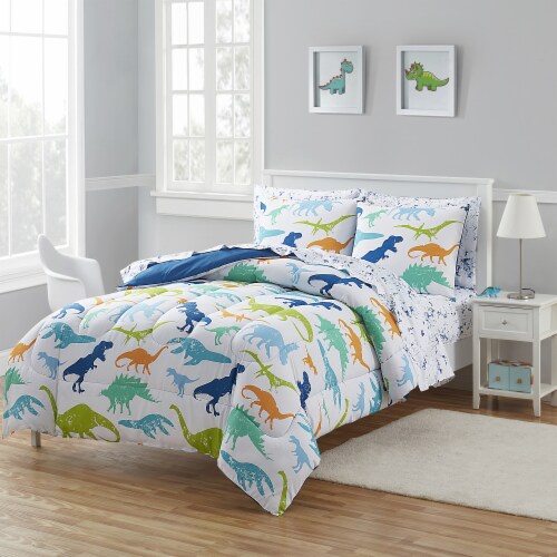 Sweet Home Collection Dinosaur Bed In A Bag Kids Fun and Comfortable Set Twin Twin Harris Teeter