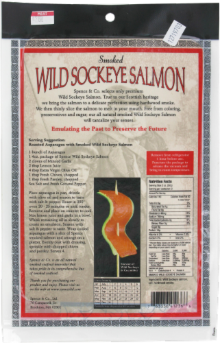 Kroger Wild Sockeye Salmon Perspective: back