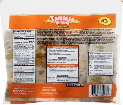 Mama Lycha Tamales De Pollo Perspective: back