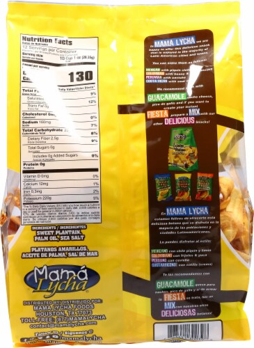 Mama Lycha® Gluten-Free Sweet Plantain Strips Family Pack Perspective: back