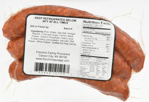Flocchini Hot Italian Sausage Perspective: back