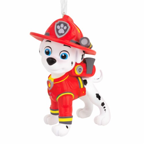 Hallmark Paw Patrol: The Movie Marshall Christmas Ornament Perspective: back
