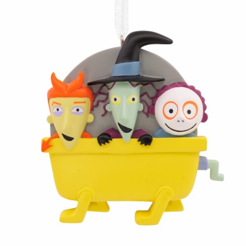 Hallmark Disney Tim Burton's The Nightmare Before Christmas Lock, Shock & Barrel Christmas Ornament Perspective: back