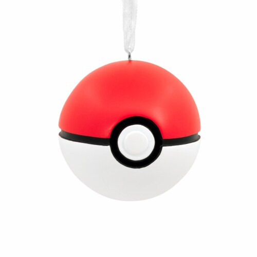 Hallmark Pokémon Poké Ball Christmas Ornament Perspective: back