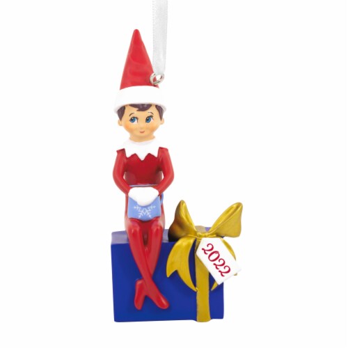 Hallmark Elf on the Shelf Boy Scout Elf 2022 Christmas Ornament Perspective: back