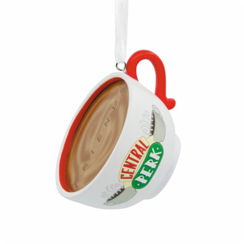 Hallmark Friends Central Perk Cafe Coffee Cup Christmas Ornament Perspective: back