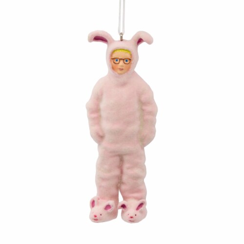Hallmark A Christmas Story Ralphie in Bunny Suit Christmas Ornament Perspective: back