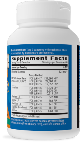 Nature's Way® Therapy Gluten Defense® Digestive Enzyme Ultracaps Perspective: back