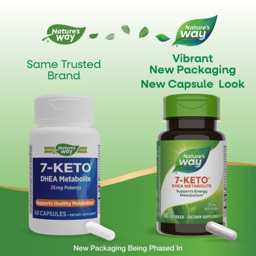 Nature's Way® 7-Keto® DHEA Metabolte25 mg Perspective: back
