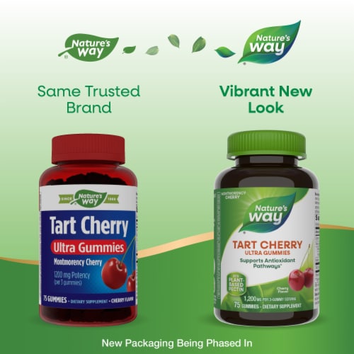 Nature's Way Tart Cherry Ultra Gummies 1200mg Perspective: back