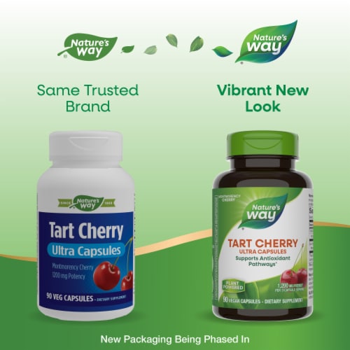 Nature's Way® Tart Cherry Ultra Capsules Perspective: back