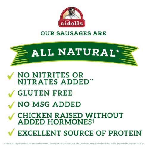 Aidells® Smoked Chicken Sausage Italian Style with Mozzarella Cheese Perspective: back