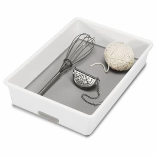 Madesmart® Drawer Organizer - White/Grey Perspective: back
