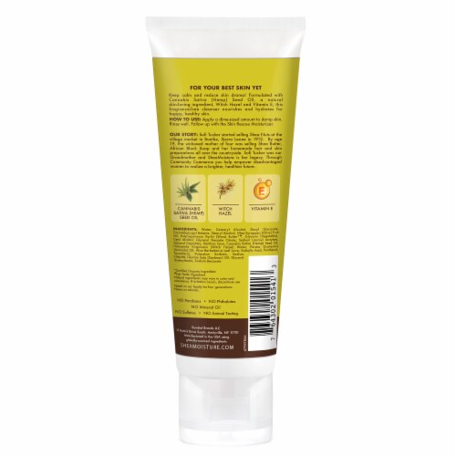 Shea Moisture Cannabis & Witch Hazel Skin Rescue Cream Cleanser Perspective: back