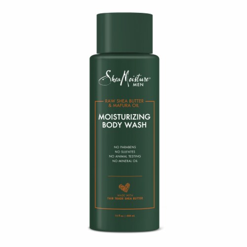 Shea Moisture® Men Raw Shea Butter & Mafura Oil Moisturizing Body Wash Cleanser Perspective: back