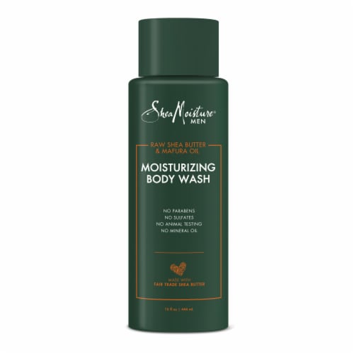 Shea Moisture® Men Raw Shea Butter & Mafura Oil Moisturizing Body Wash Cleanser Perspective: back