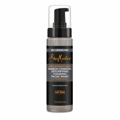 SheaMoisture African Black Bamboo Charcoal Facial Wash Perspective: back