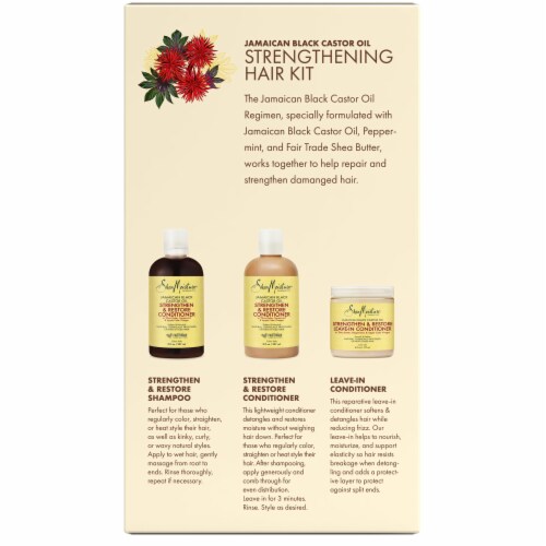 SheaMoisture® Jamaican Black Castor Oil Strengthening Hair Kit Perspective: back