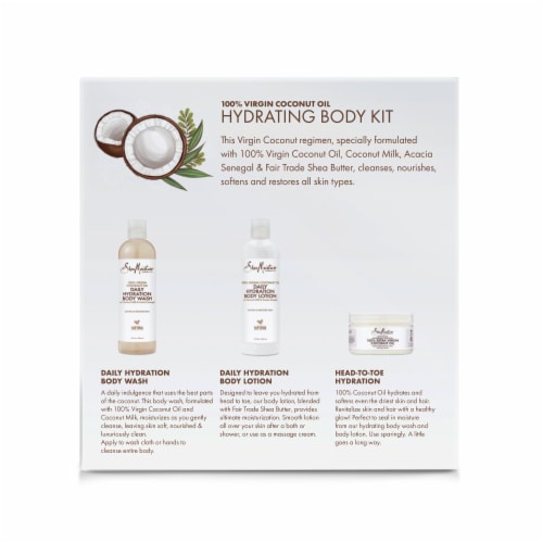 SheaMoisture® Virgin Coconut Oil Hydrating Body Gift Set Perspective: back